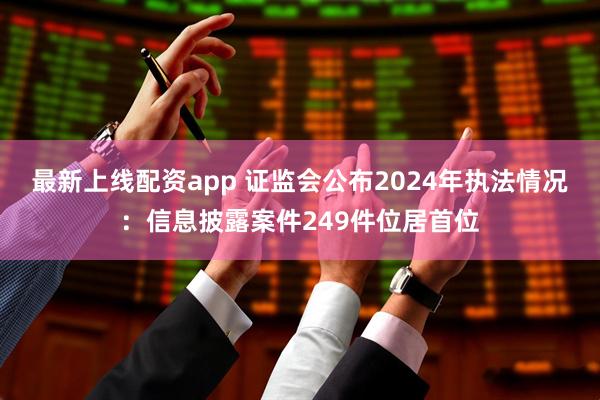 最新上线配资app 证监会公布2024年执法情况：信息披露案件249件位居首位