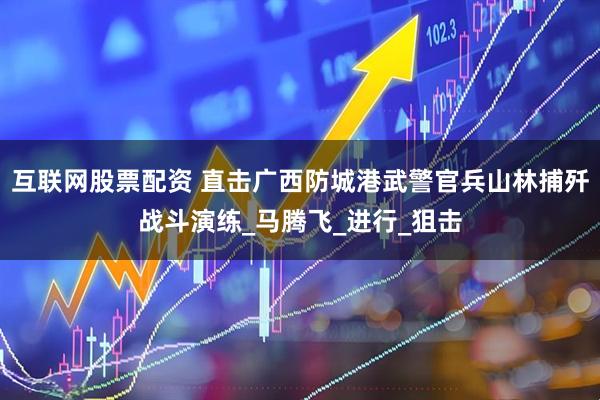 互联网股票配资 直击广西防城港武警官兵山林捕歼战斗演练_马腾飞_进行_狙击
