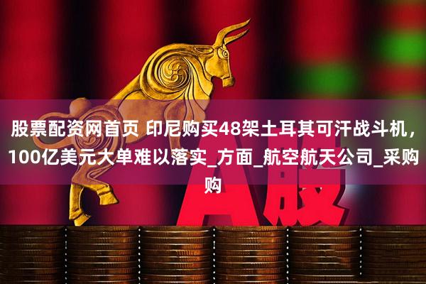 股票配资网首页 印尼购买48架土耳其可汗战斗机，100亿美元大单难以落实_方面_航空航天公司_采购